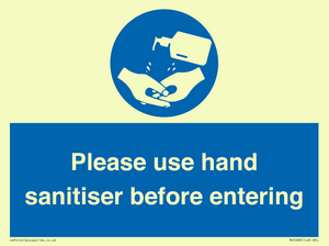 Please use hand sanitiser